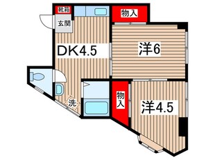 第一広田マンションの物件間取画像